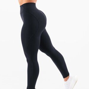 Alphalete Women's Black High Rise Aura Compression Leggings XS